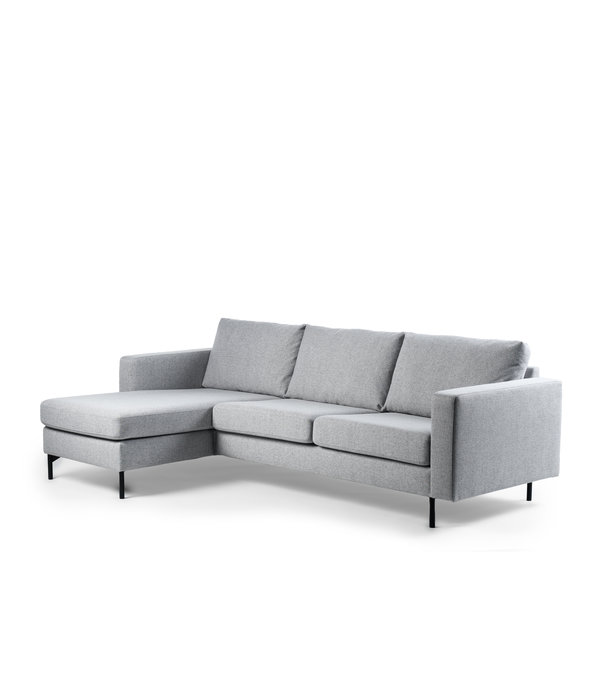Duverger® Chloe - Sofa - 3-zitbank - chaise longue links of rechts - stof Chloe - grijs
