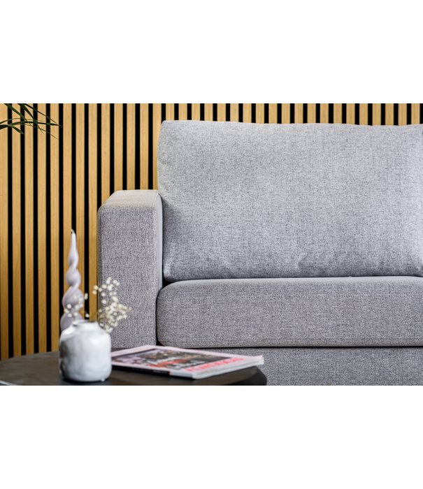 Duverger® Chloe - Sofa - 3-zitbank - chaise longue links of rechts - stof Chloe - grijs