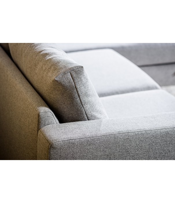 Duverger® Chloe - Sofa - 3-zitbank - chaise longue links of rechts - stof Chloe - grijs