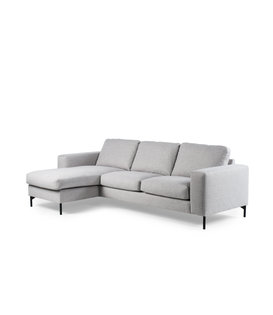 Valente - Canapé - canapé 3 places - chaise longue gauche ou droite - tissu Valente - gris