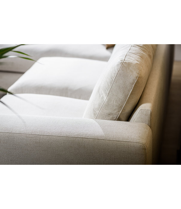 Duverger® Valente - Canapé - canapé 3 places - chaise longue gauche ou droite - tissu Valente - naturel