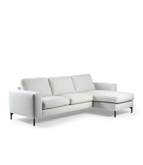 Duverger® Valente - Sofa - 3-Sitzer Sofa - Chaiselongue links oder rechts - Stoff Valente - natur