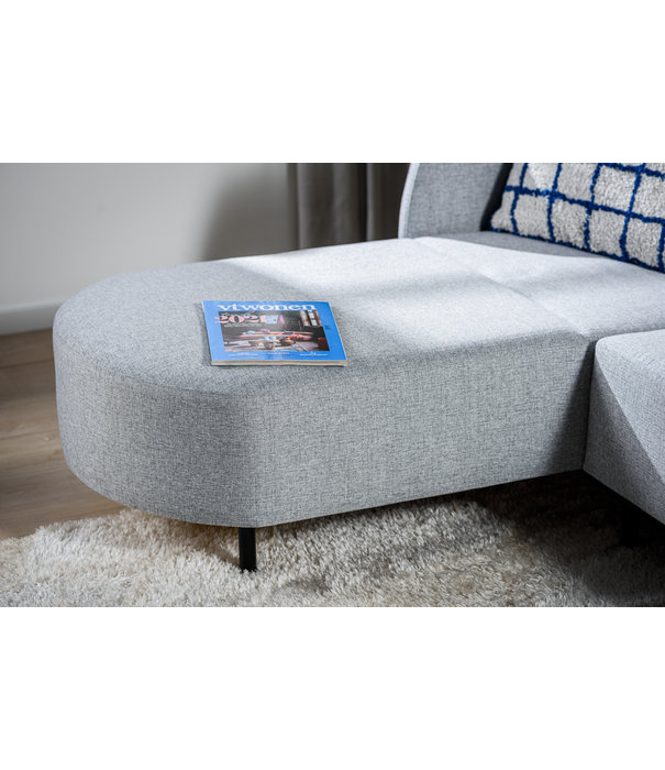 Duverger® Urban - Canapé - canapé 3 places - chaise longue gauche ou droite - tissu Urban - gris