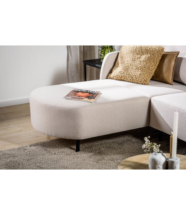Duverger® Urban - Canapé - canapé 3 places - chaise longue gauche ou droite - tissu Urban - beige