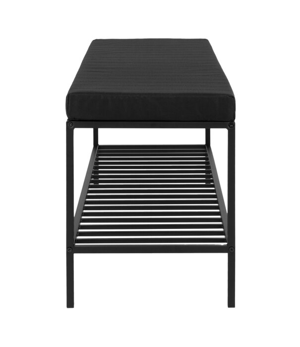 Duverger® Scandibasic Sitzbank mit schwarzem Kissen und 1 Ablagefläche