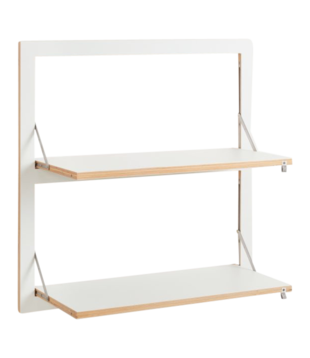 Fläpps - Étagère murale - contreplaqué de bouleau - blanc - 80 x 80x2 cm