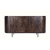 Durango - Sideboard - Mangoholz - Walnuss - 4 Türen - Stahlbeine - 170cm