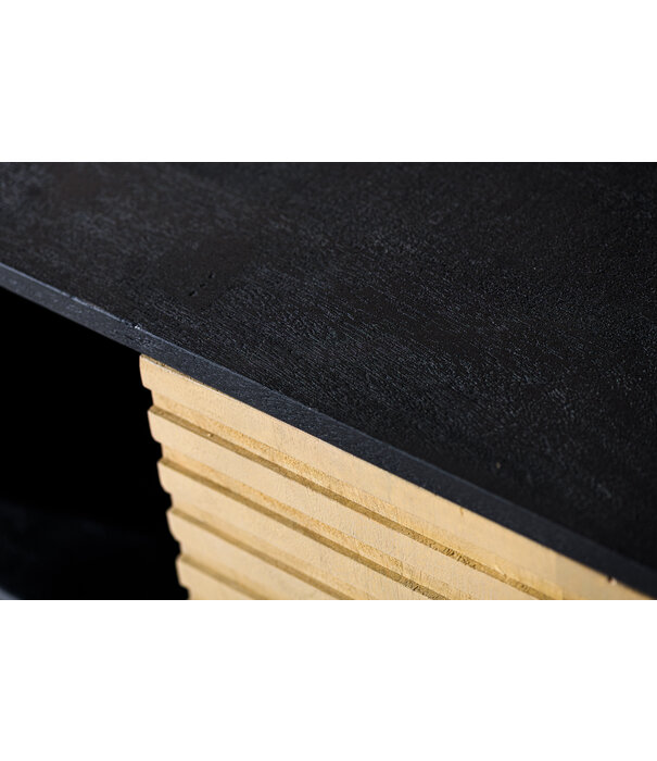 Duverger® Piano - Dressoir - L160cm - manguier - noir - naturel