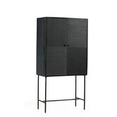 Black Piano - Buffetschrank - 80 cm - schwarz - Mango