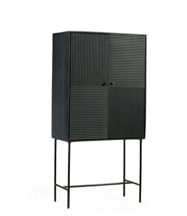 Black Piano - Buffetschrank - 80 cm - schwarz - Mango