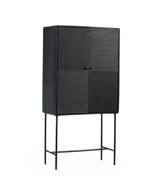 Black Piano - Buffet - 80 cm - noir - manguier