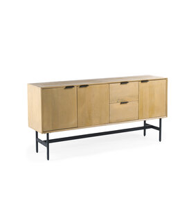 Nordic - Kommode - L170cm - Mango - natur - 3 Türen - 2 Schubladen