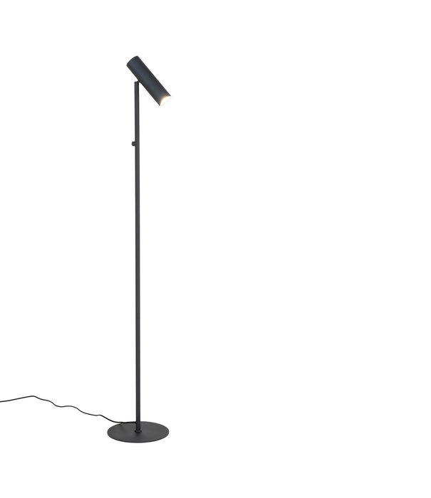 Duverger® Mike - Lampadaire - acier - noir - réglable - 1 point lumineux