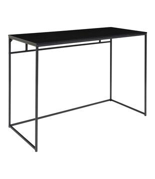 Scandidesk - Bureau - panneau de particules - noir - structure en acier