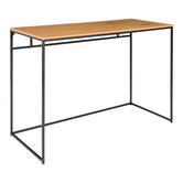 Scandidesk - Bureau - spaanplaat - eikenlook - stalen frame - zwart