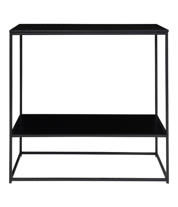 Duverger® Scandiconsole - Table d'appoint - panneau de particules - noir - châssis en acier