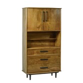 Nostalgic retro - Buffet - bois de manguier - marron - 3 tiroirs - niche - 2 portes