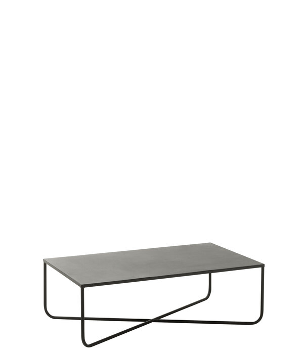 Duverger® Cross - Table basse - métal noir - structure croisée