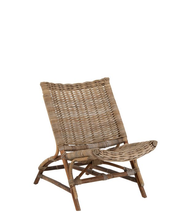 Duverger® Lounge vintage - Sessel - Rattan - Bambus - natürlich