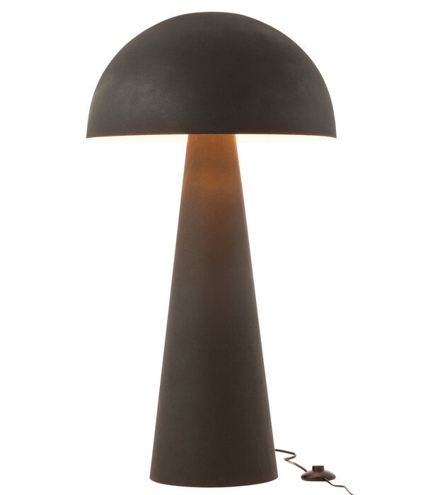 Duverger® Mushroom - Tischleuchte - Pilz - groß - Metall - mattschwarz - 1 Lichtpunkt