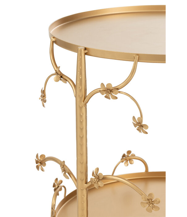 Duverger® Royal - Table d'appoint - ronde - métal - petite - or