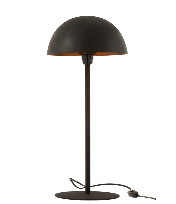 Duverger® Mushroom - Lampe à poser - champignon - petit - métal - noir mat - 1 point lumineux