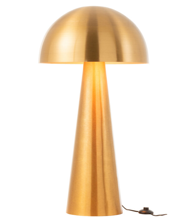 Duverger® Mushroom - Tafellamp - paddenstoel - extra large - metaal - mat goud - 1 lichtpunt