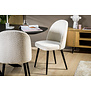 Dining chair, Luxery fabric, L520 off white.