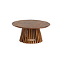 Crown - Table basse - manguier massif - ronde - marron