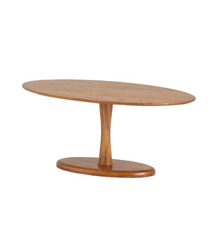 Timber - Table de salle à manger - manguier massif - ovale - laqué naturel