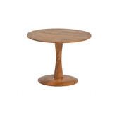 Timber - Table d'appoint - manguier massif - rond - bas - laqué naturel