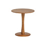 Timber - Table d'appoint - manguier massif - rond - haut - laqué naturel