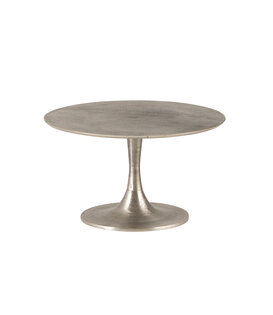 Silverware - Table basse - aluminium - ronde - finition argent antique