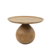 Flask - Salontafel - massief acacia - naturel - ronde voet