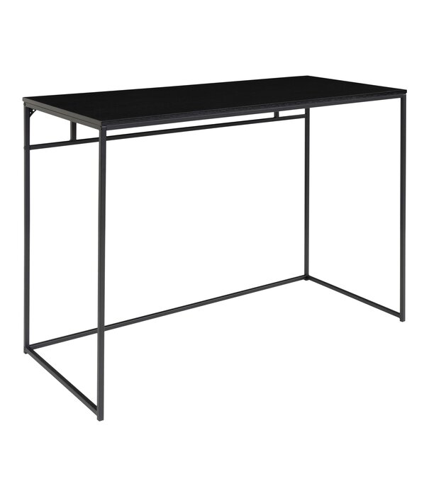 Duverger® Scandidesk - Schreibtisch - Spanplatte - schwarz – Stahlgestell