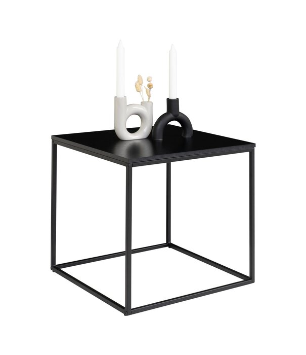 Duverger® Scandibasic - Table basse - noir - panneau mélaminé - 45x45x45cm