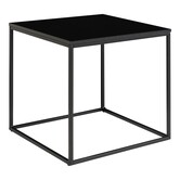 Scandibasic - Table basse - noir - panneau mélaminé - 45x45x45cm