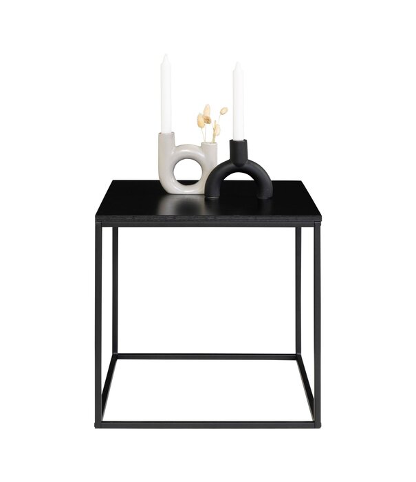 Duverger® Scandibasic - Table basse - noir - panneau mélaminé - 45x45x45cm