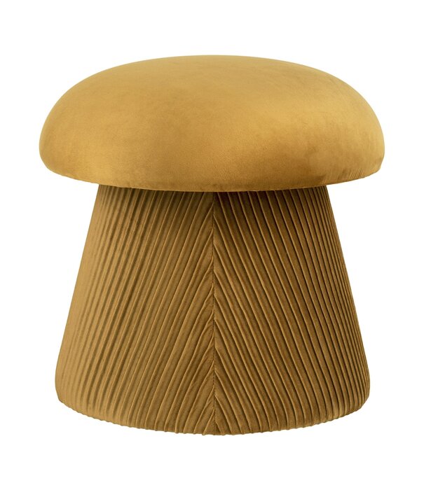 Duverger® Champagne - Pouf - velours - ocre