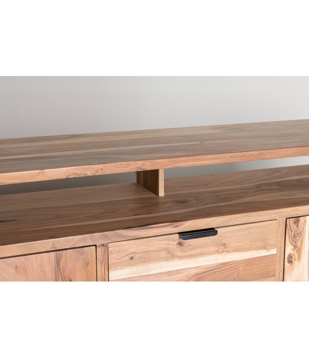 Duverger® Nordic - Dressoir - acacia - naturel - L 140cm - 2 deuren - 3 laden - nis