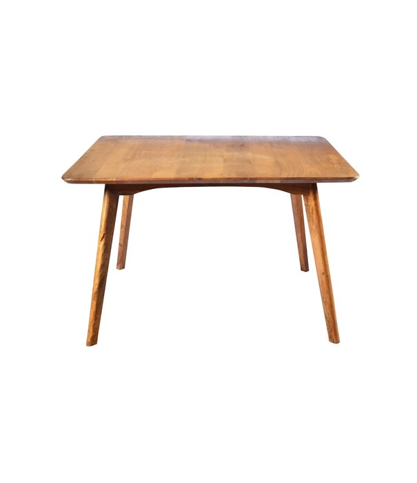 Duverger® Nostalgic retro - Table de salle à manger - bois de manguier - marron - L 120cm - carrée