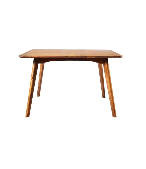 Duverger® Nostalgic retro - Table de salle à manger - bois de manguier - marron - L 120cm - carrée