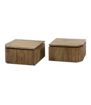 Purl - Table de chevet - set of 2 - mango - 1 tiroir - suspendue