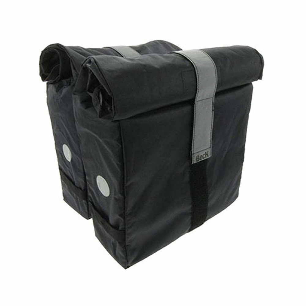 Beck Dubbele Fietstas Roll Black Beck Dubbele Fietstas Roll Black
