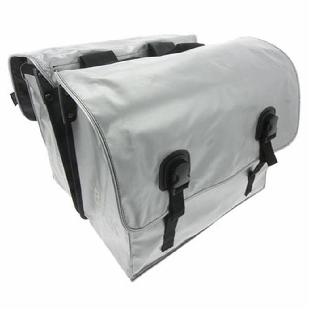 Beck Dubbele Fietstas Big Zilver Beck Dubbele Fietstas Big Zilver