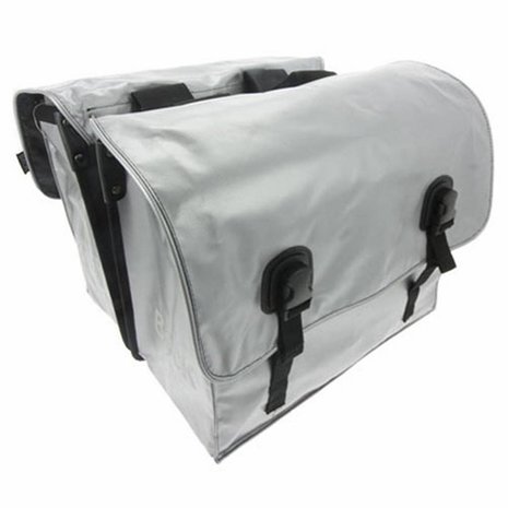 Beck Dubbele Fietstas Big Zilver Beck Dubbele Fietstas Big Zilver