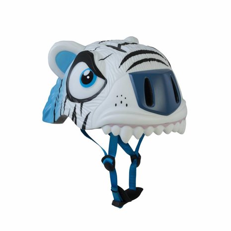 Crazy Safety Kinderhelm / Fietshelm Witte Tijger / White Tiger Small 49-55 cm