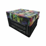 Hooodie Fietskrat Hoes Medium Colored Triangles Hooodie Fietskrat Hoes Medium Colored Triangles