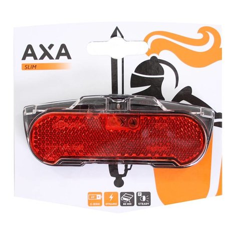Axa achterlicht Slim steady 80mm