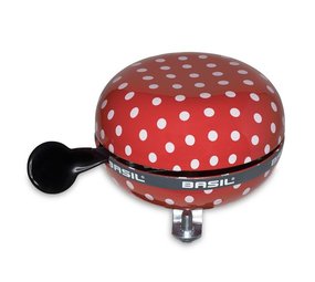 Basil bel Ding Dong 80mm Dots rd/wt Basil bel Ding Dong 80mm Dots rd/wt